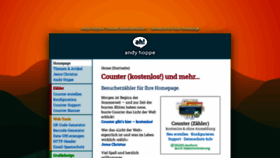 What Andyhoppe.com website looked like in 2021 (3 years ago)
