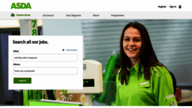 What Asda.jobs website looked like in 2021 (3 years ago)