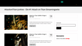 What Aot-junkies.com website looked like in 2021 (3 years ago)