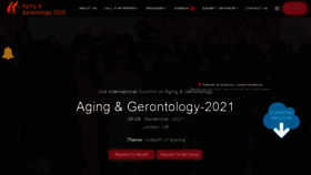 What Agingcongress.com website looked like in 2021 (3 years ago)