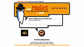 What Askmoses.com website looked like in 2021 (3 years ago)