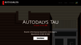 What Autodalystau.lt website looked like in 2021 (3 years ago)
