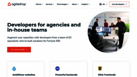 What Agiledrop.com website looked like in 2021 (3 years ago)