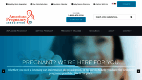 What Americanpregnancy.org website looked like in 2021 (3 years ago)