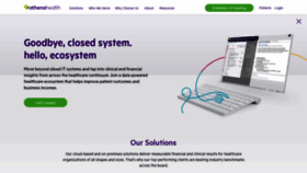 What Athenahealth.com website looked like in 2021 (3 years ago)