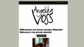 What Angelikavoss.de website looked like in 2021 (3 years ago)