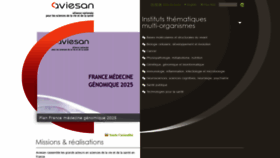 What Aviesan.fr website looked like in 2021 (3 years ago)