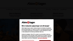 What Aeldresagen.dk website looked like in 2021 (3 years ago)