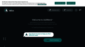 What Askmerck.ca website looked like in 2021 (3 years ago)