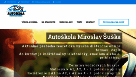 What Autoskolasuska.sk website looked like in 2021 (3 years ago)