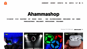 What Ahammashop.com website looked like in 2021 (3 years ago)