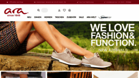 What Ara-shoes.de website looked like in 2021 (3 years ago)