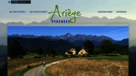 What Ariege.com website looked like in 2021 (3 years ago)