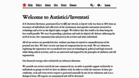 What Autistici.org website looked like in 2021 (5 years ago)
