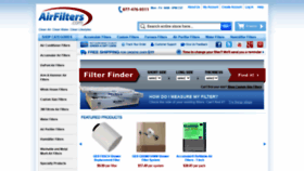 What Airfilters.com website looked like in 2021 (3 years ago)