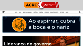 What Acrenews.com.br website looked like in 2021 (4 years ago)