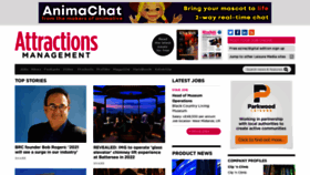 What Attractionsmanagement.com website looked like in 2021 (4 years ago)