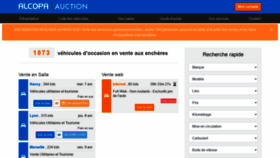 What Alcopa-auction.fr website looked like in 2021 (3 years ago)