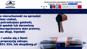 What Azg.net.pl website looked like in 2021 (3 years ago)