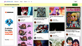 What Anime.com website looked like in 2021 (3 years ago)