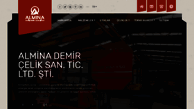 What Alminademircelik.com website looked like in 2021 (3 years ago)