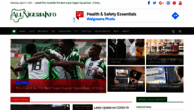 What Allnigeriainfo.ng website looked like in 2021 (3 years ago)
