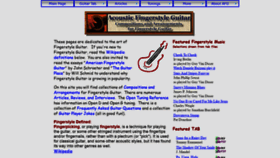 What Acousticfingerstyle.com website looked like in 2021 (3 years ago)