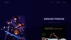 What Awsubs.co website looked like in 2021 (3 years ago)