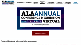 What Alaannual.org website looked like in 2021 (4 years ago)