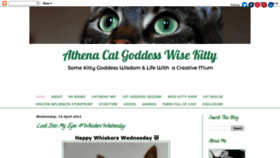 What Athenacatgoddess.com website looked like in 2021 (3 years ago)