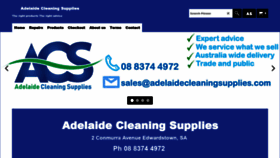 What Adelaidecleaningsupplies.com website looked like in 2021 (3 years ago)