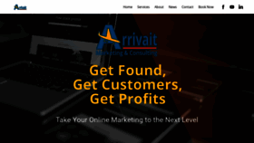 What Arrivait.com website looked like in 2021 (3 years ago)