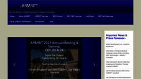 What Armrit.org website looked like in 2021 (3 years ago)