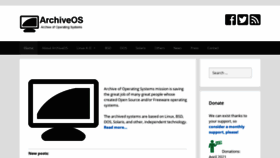 What Archiveos.org website looked like in 2021 (3 years ago)