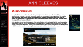 What Anncleeves.com website looked like in 2021 (4 years ago)