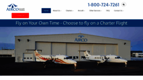 What Aircocharters.com website looked like in 2021 (3 years ago)