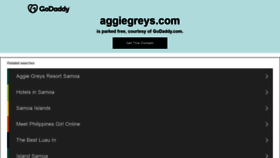 What Aggiegreys.com website looked like in 2021 (3 years ago)