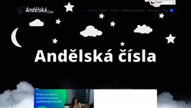 What Andelska-cisla.cz website looked like in 2021 (3 years ago)