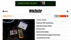 What Autoserviceprofessional.com website looked like in 2021 (3 years ago)