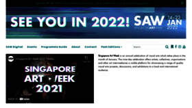 What Artweek.sg website looked like in 2021 (3 years ago)