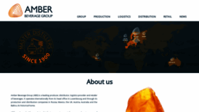 What Amberbev.com website looked like in 2021 (3 years ago)