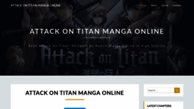 What Attackon-titanmanga.com website looked like in 2021 (3 years ago)