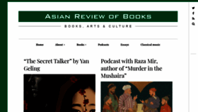What Asianreviewofbooks.com website looked like in 2021 (3 years ago)