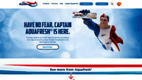 What Aquafresh.com website looked like in 2021 (3 years ago)