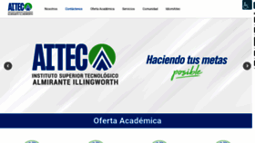 What Aitec.edu.ec website looked like in 2021 (3 years ago)