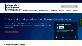 What Antislaverycommissioner.co.uk website looked like in 2021 (3 years ago)