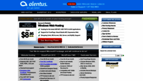 What Alentus.com website looked like in 2021 (3 years ago)