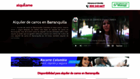 What Alquilerdecarrosenbarranquilla.com website looked like in 2021 (3 years ago)
