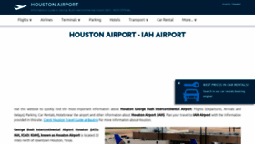 What Airport-houston.com website looked like in 2021 (3 years ago)