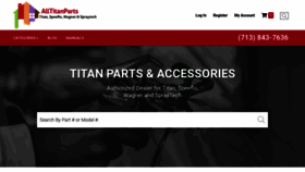 What Alltitanparts.com website looked like in 2021 (3 years ago)